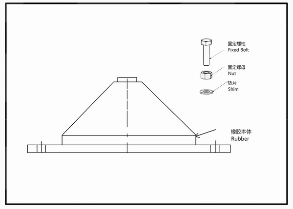 JGD橡胶减振器安装说明以及图纸样册